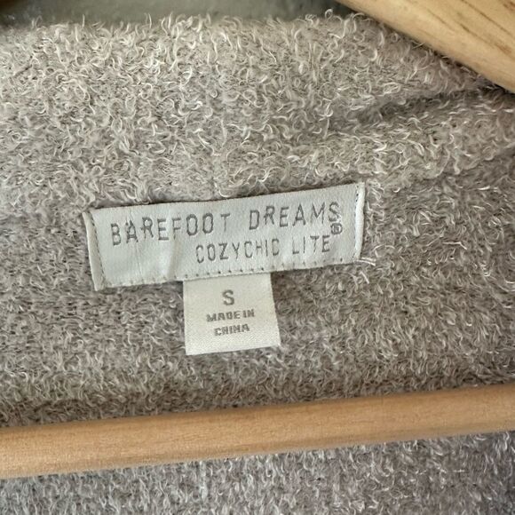 Barefoot Dreams CozyChic Lite Essential Long Cardigan Super Soft Fleece Robe S - Picture 4 of 6